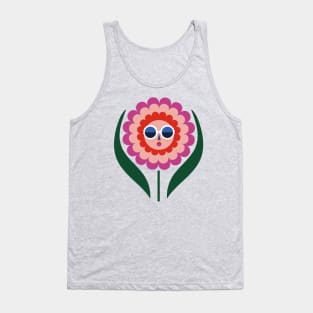 summer vibes sunny sunset beach colorful flower ocean happy time enjoy life positivity Tank Top